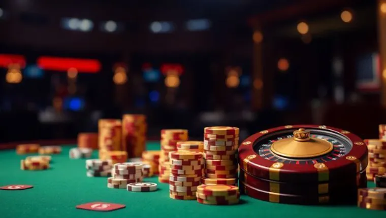 Diverse selection of online casino games including poker, slots, and roulette
