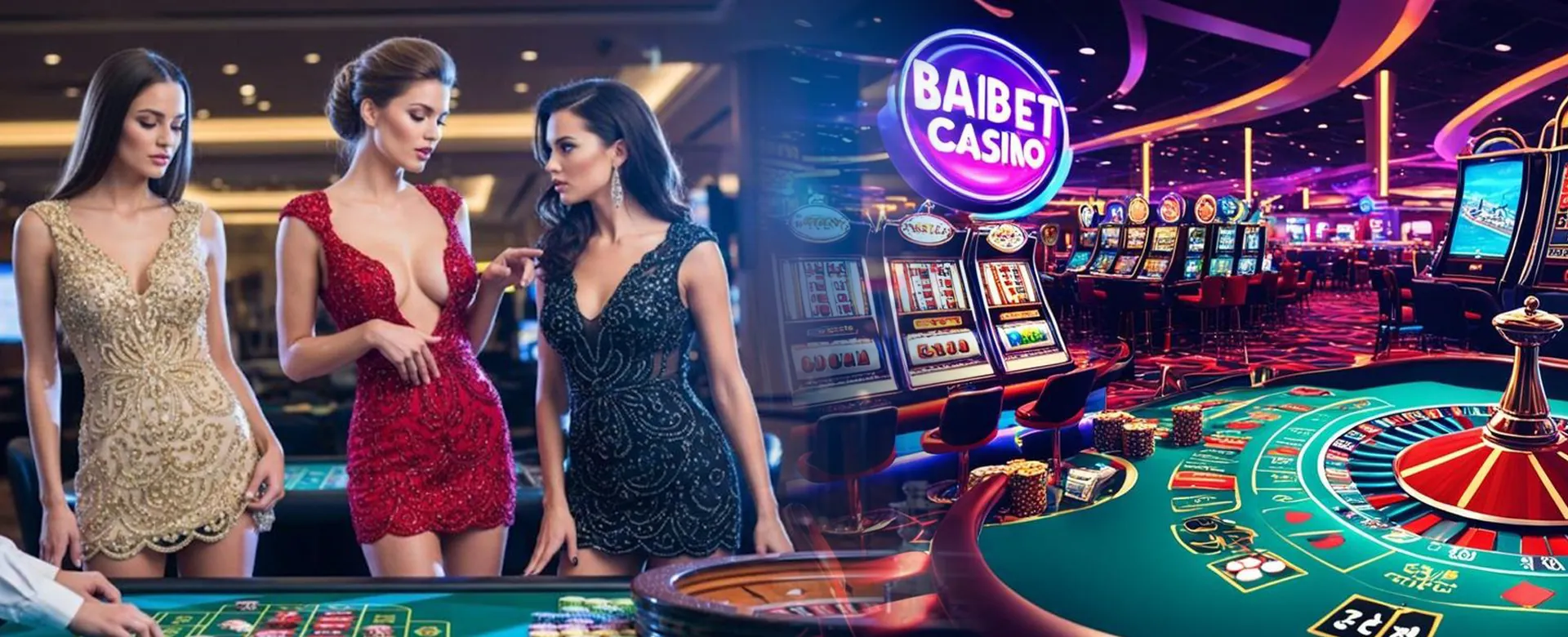 Vibrant Live Casino table with professional dealers and players engaging in online playtime.